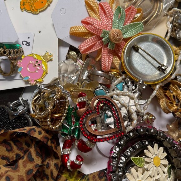 Craft Jewelry Lot 1lb, Beads, Charms, Findings, Rhinestones, Custom Send Request - Picture 4 of 15